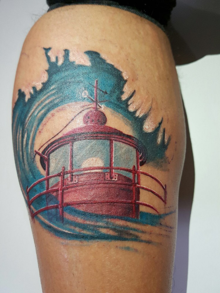 Tatto de surf de Juan 'sin miedo'